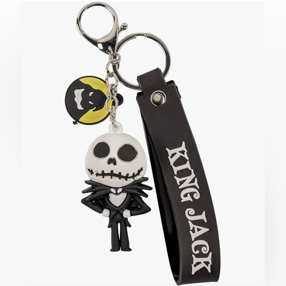 ๐๐คNWT-THE NIGHT BEFORE CHRISTMAS JACK SKELLINGTON โKING JACKโ KEYCHAIN๐ค๐